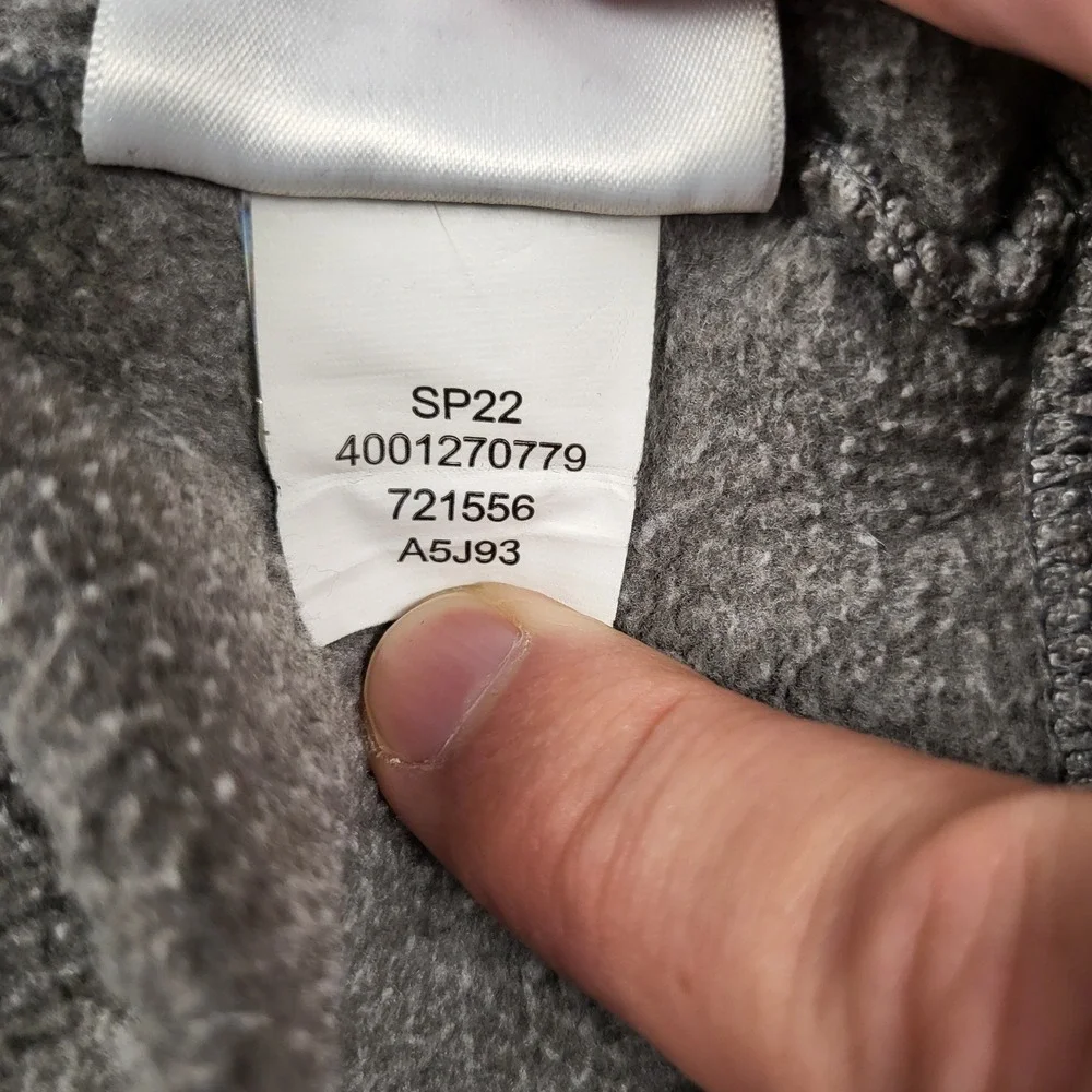 The North Face Bear Graphic Hoodie Sweatshirt‎ Mens Medium Gray Pullover Read*